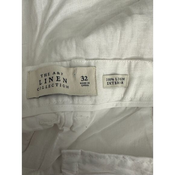 Abercrombie & Fitch The A&F Linen Collection White Shorts Size 32 - Picture 5 of 5